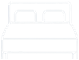 Double bed icon