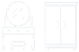 Bedroom furniture icon
